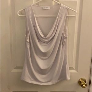 Calvin Klein Cowl Neck Tank Top Blouse